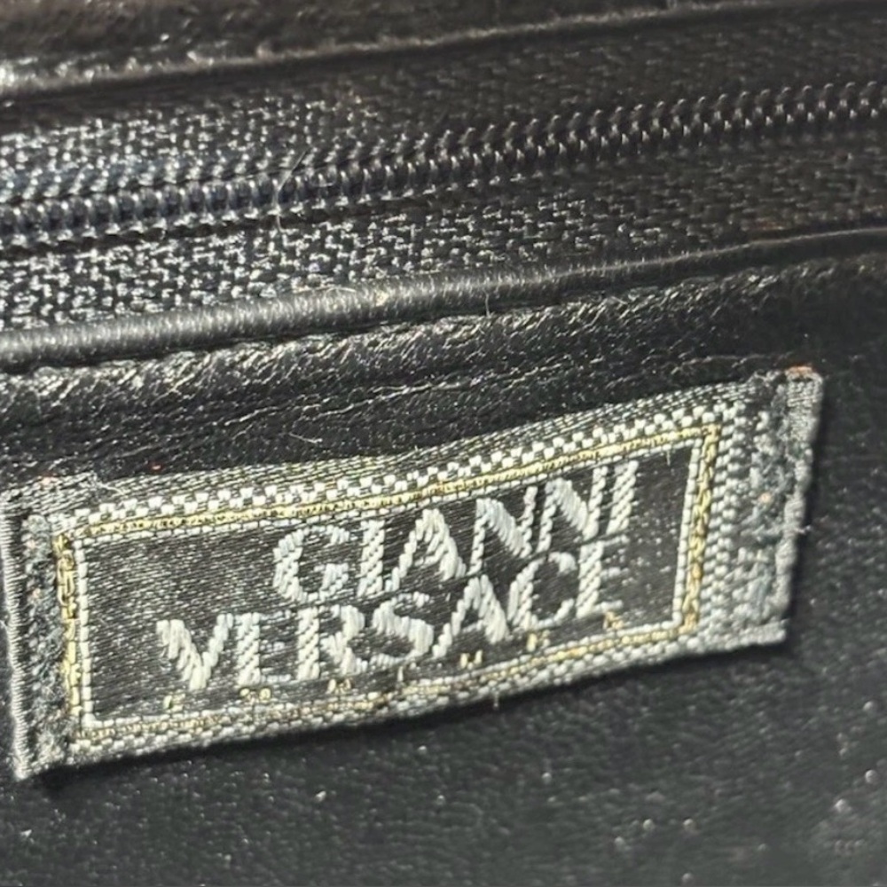 Vintage Versace Croc Embossed Crossbody - Picture 7 of 9
